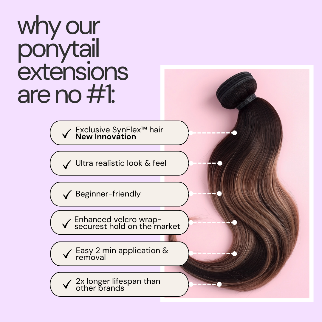 Kiki - bouncy 90's inspired clip in ponytail extension