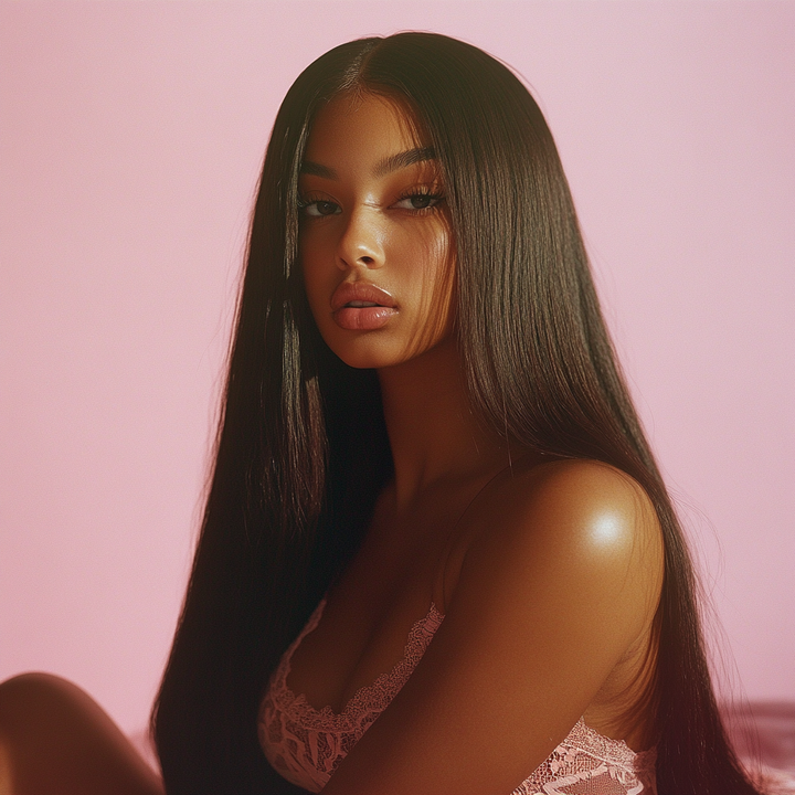 Ariana - dark brown straight lace front wig