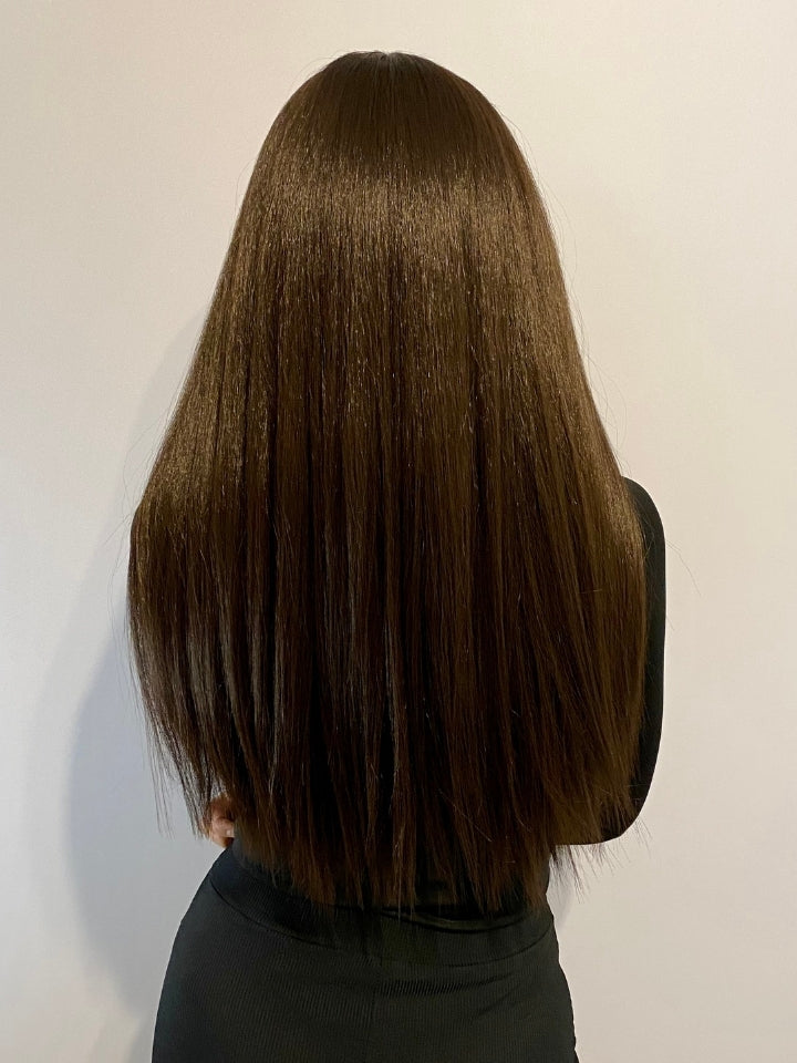 Ariana - dark brown straight lace front wig