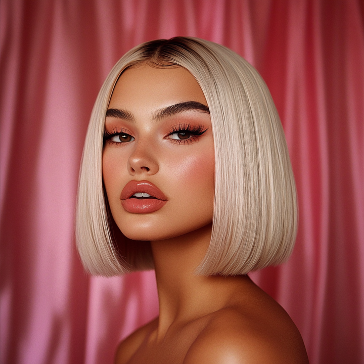 Blonde Bob + Sleek Ponytail Bundle