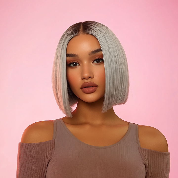 Grey Bob + Curly Ponytail Bundle