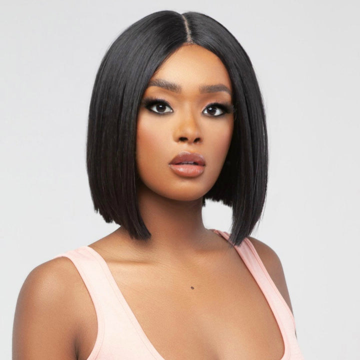 Demi - jet black bob lace front wig
